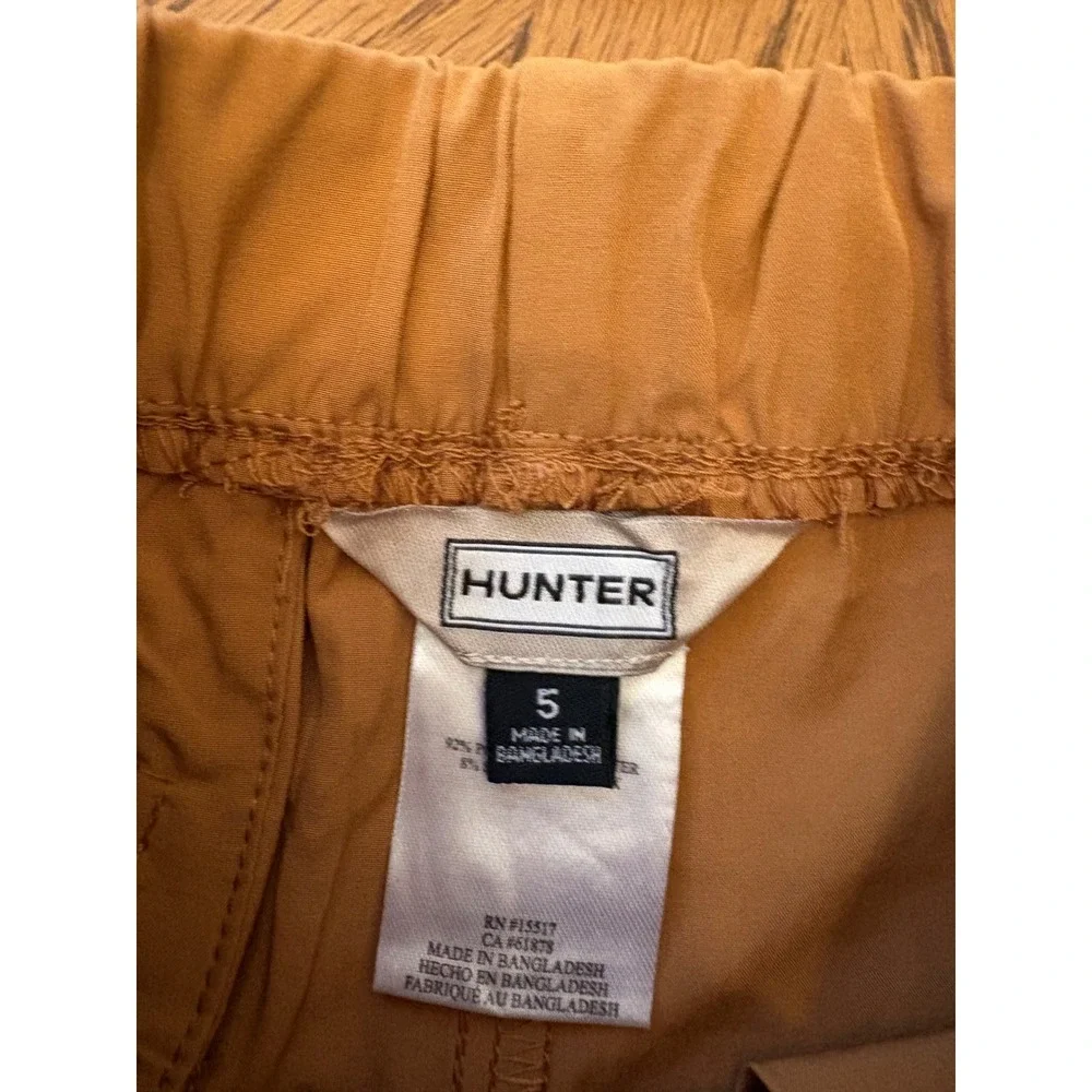 Hunter Jogger Pants Kids Size 5 Tan Brown Cargo Utility Zipper Pocket Trousers